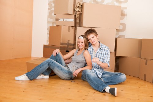 Careful loading of bulky furniture for collection in Eastcote