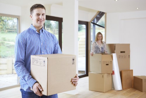 Commercial moving team planning an Eastcote business relocation