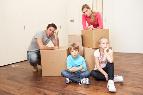 Careful loading of furniture during an Eastcote house move