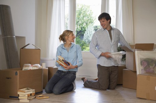 Furniture loading into a moving van for an Eastcote customer